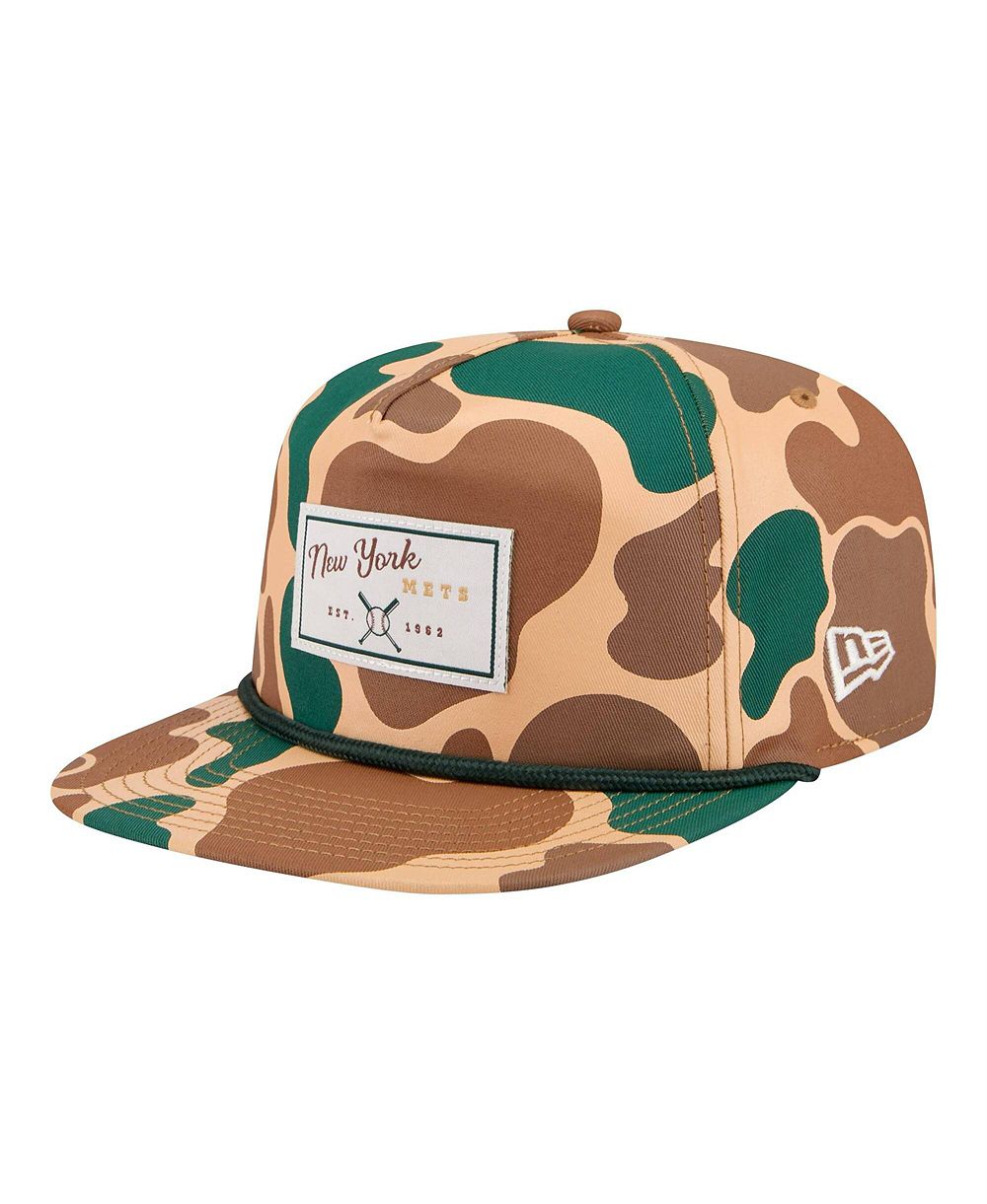 New Era Мужская кепка с принтом Camo New York Mets Duck 19TWENTY регулируемая