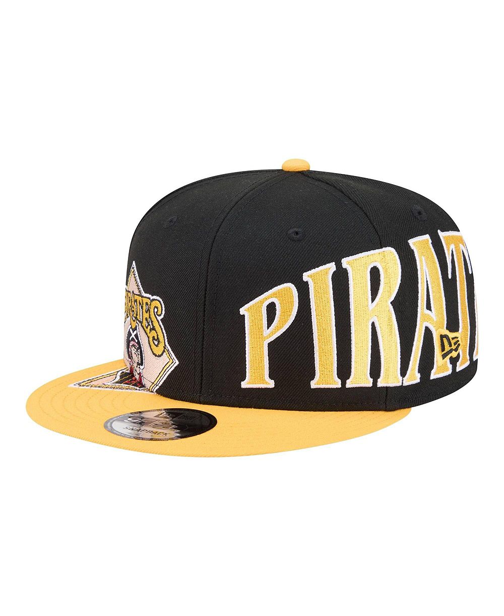 Кепка New Era Men's Black/Gold Pittsburgh Pirates Stretched Two-Tone 9FIFTY Adjustable