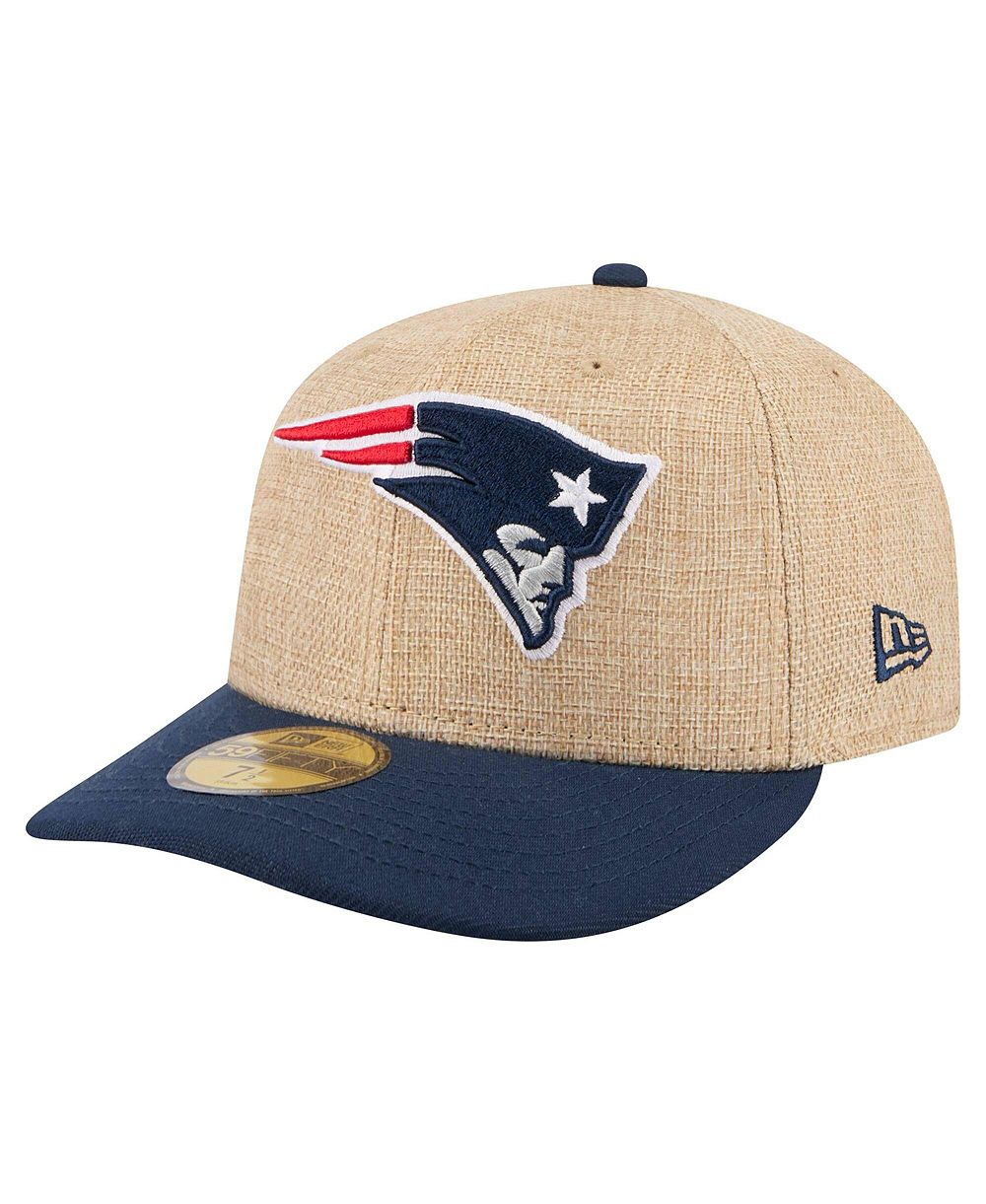 Мужская кепка New Era New England Patriots Pre-Curved Twine 59FIF ήταν Fitted натурального/темно-синего цвета