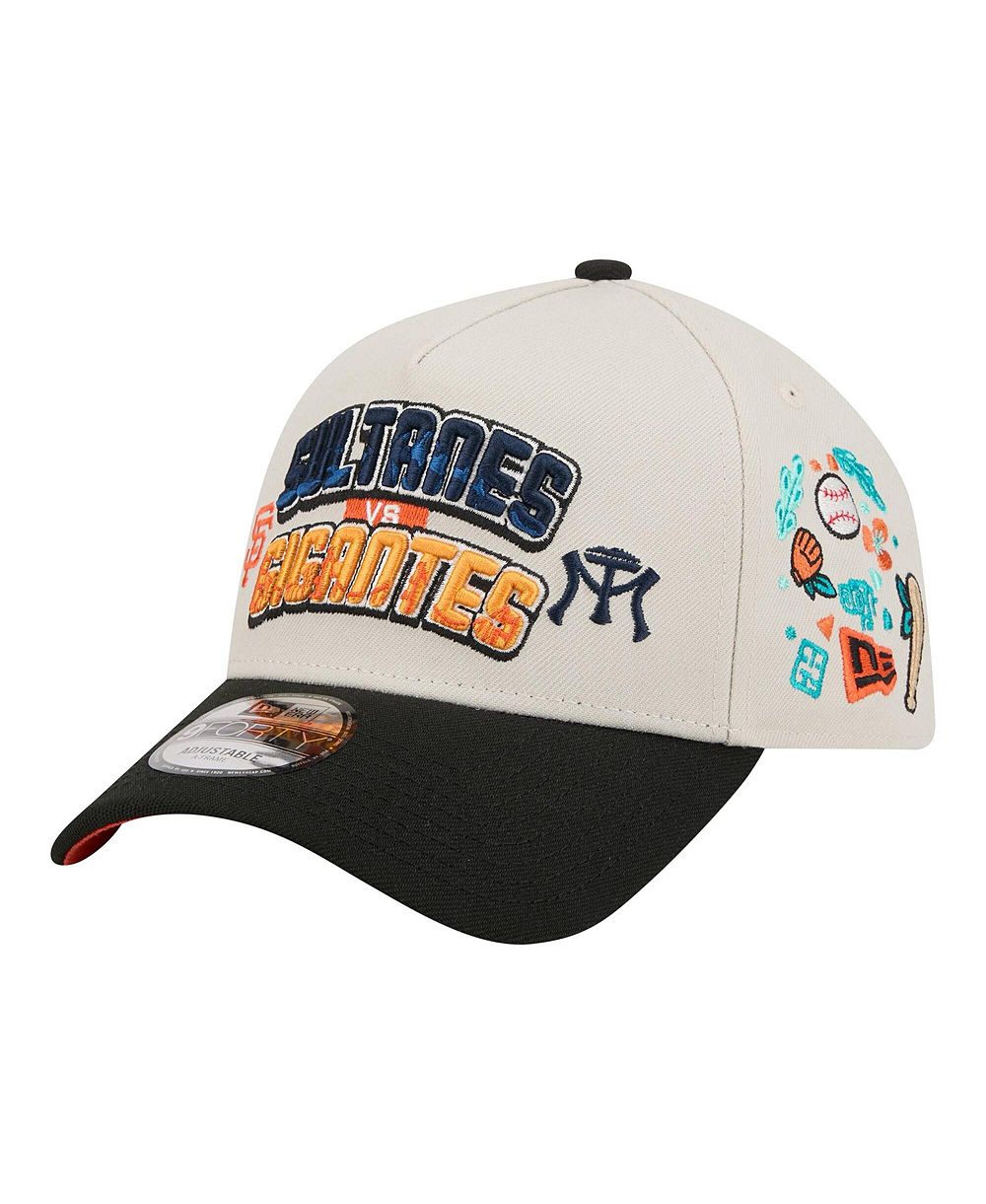Мужская кепка New Era San Francisco Giants vs. Monterrey Sultanes 2026 Matchup 9FORTY A-Frame Adjustable, бежевая
