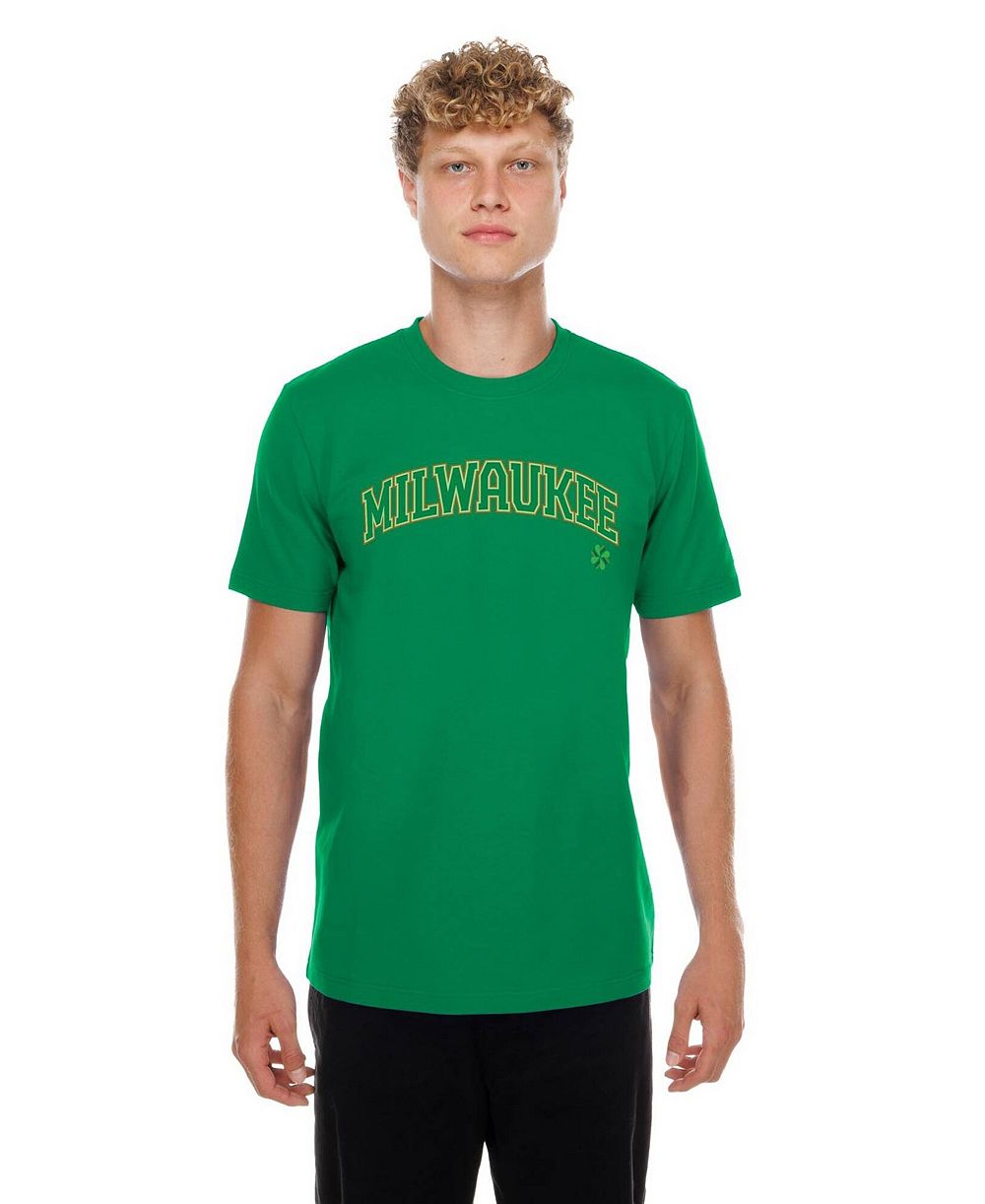 Мужская футболка New Era Green Milwaukee Brewers 2026 St. Patrick's Day