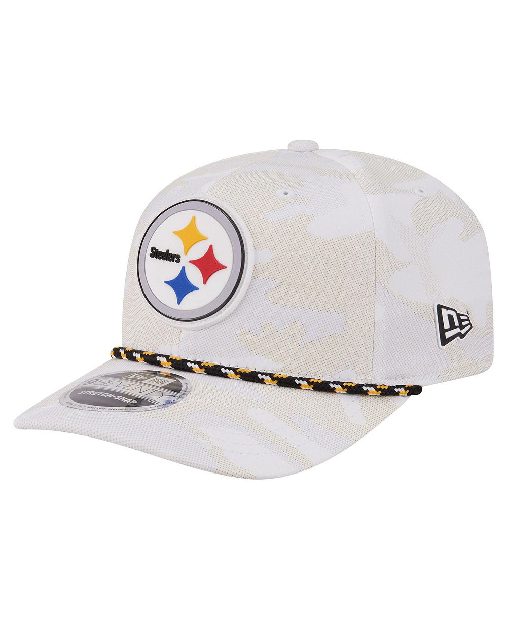 Мужская кепка New Era White Pittsburgh Steelers Camo Rope 9SEVENTY Adjustable