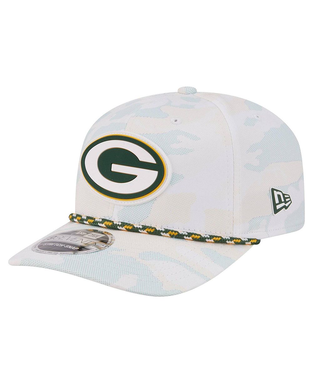Мужская кепка New Era Green Bay Packers Camo Rope 9SEVENTY Adjustable White