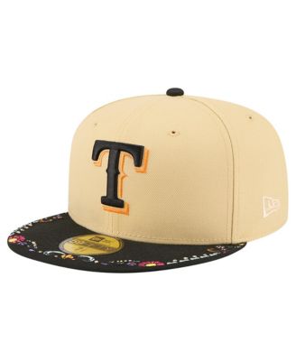 Мужская кепка New Era Light Beige Texas Rangers Two-Tone Embroidered Visor 59FIFTY Fitted