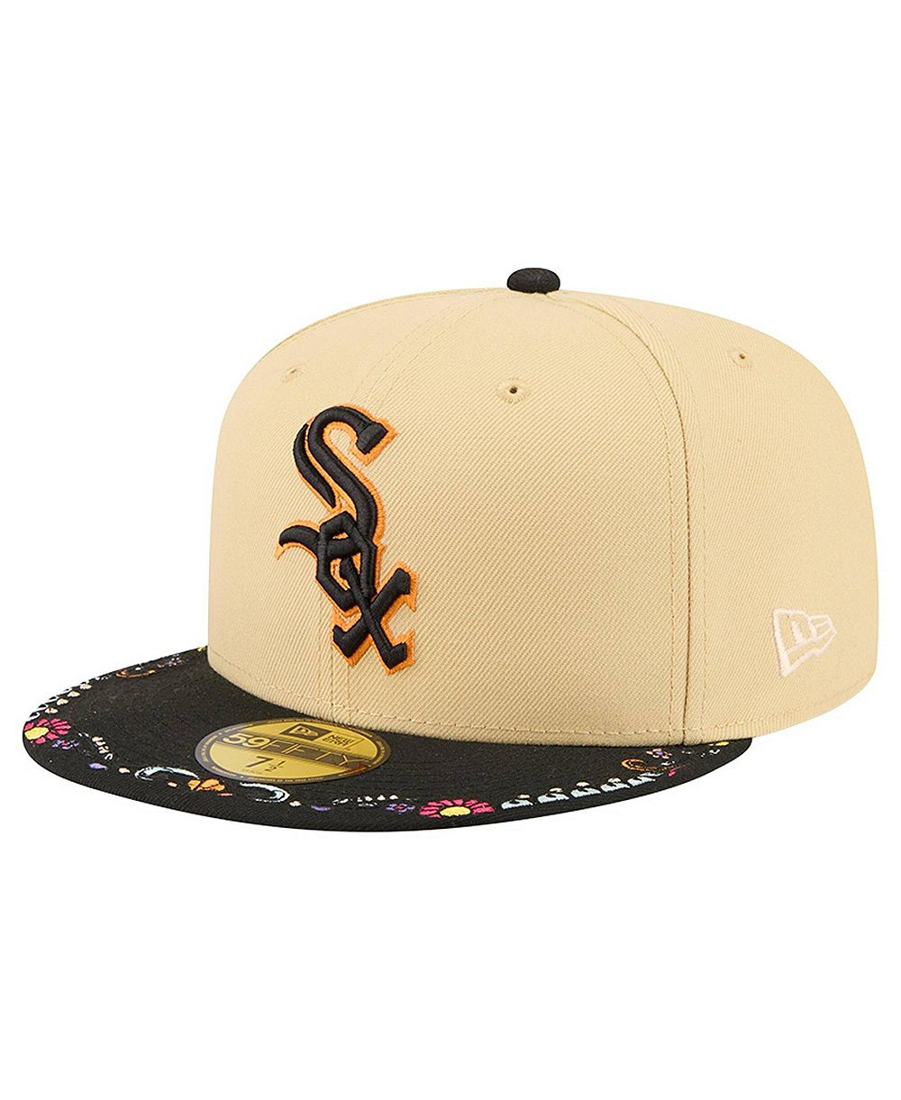 New Era Мужская кепка 59FIFTY Chicago White Sox Two-Tone вышитая светло-бежевая
