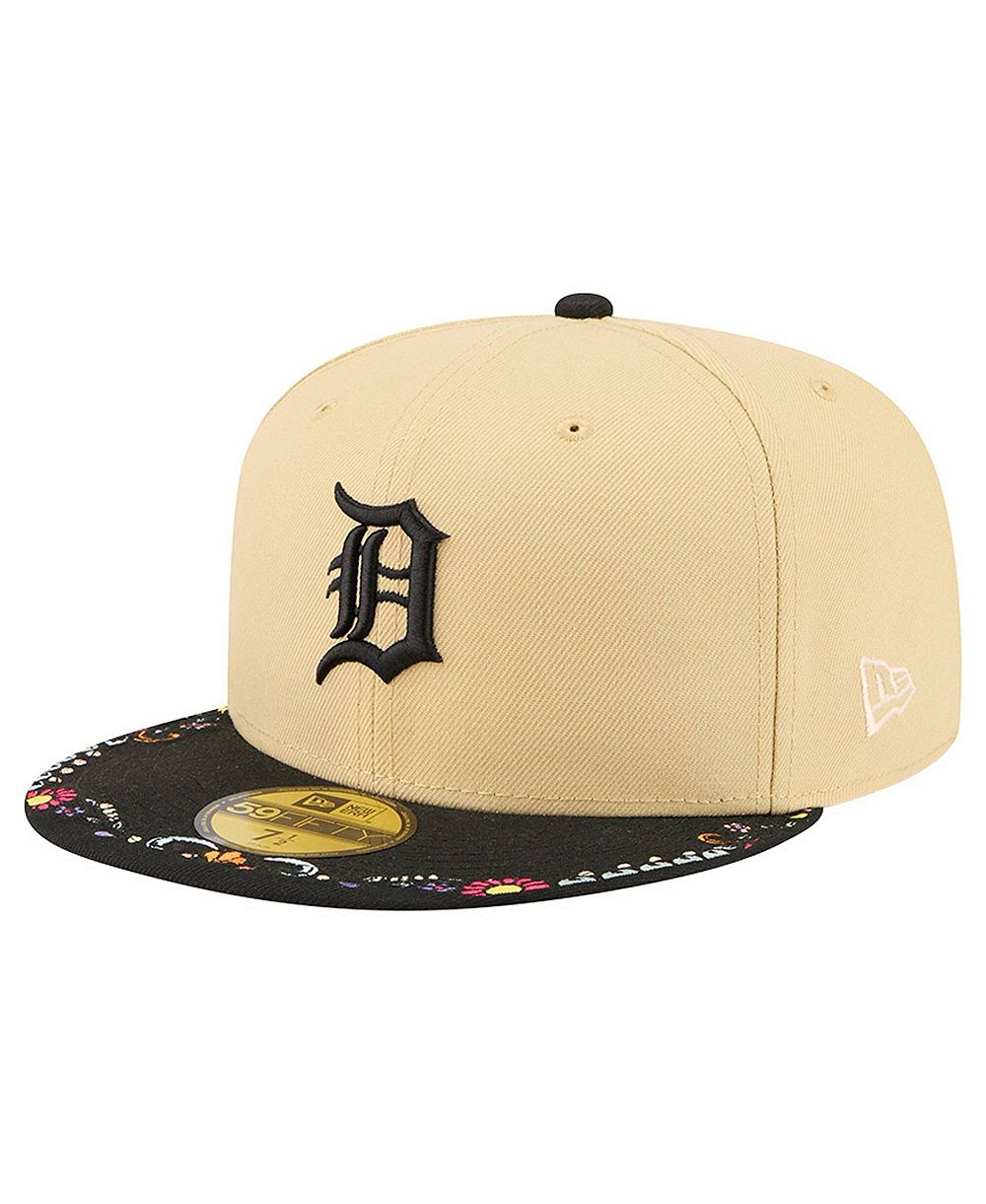 Мужская кепка New Era Detroit Tigers Two-Tone Embroidered Visor 59FIFTY Fitted, светло-бежевый