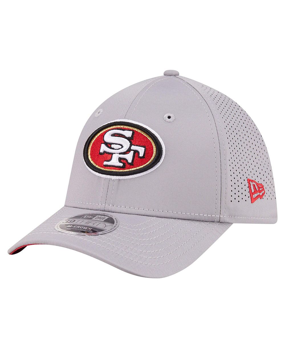 Мужская кепка New Era Gray San Francisco 49ers Perforated 39THIRTY M-Crown Flex