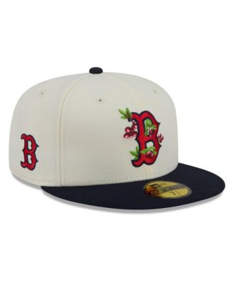 New Era Мужская White/Navy Boston Red Sox Blossom 59FIFTY Fitted Hat