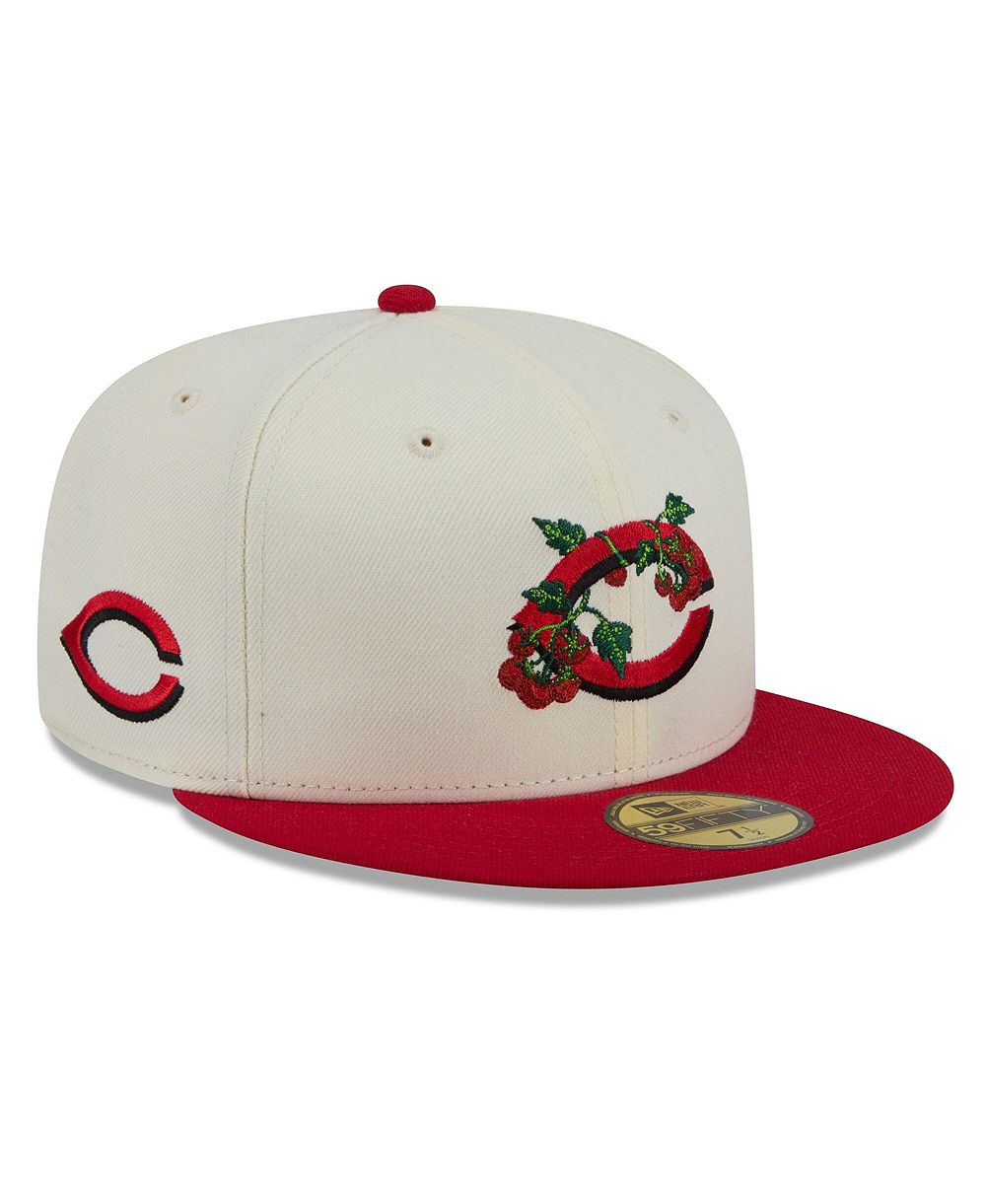 Мужская кепка New Era White/Red Cincinnati Reds Blossom 59FIFTY Fitted