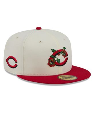 Мужская кепка New Era White/Red Cincinnati Reds Blossom 59FIFTY Fitted