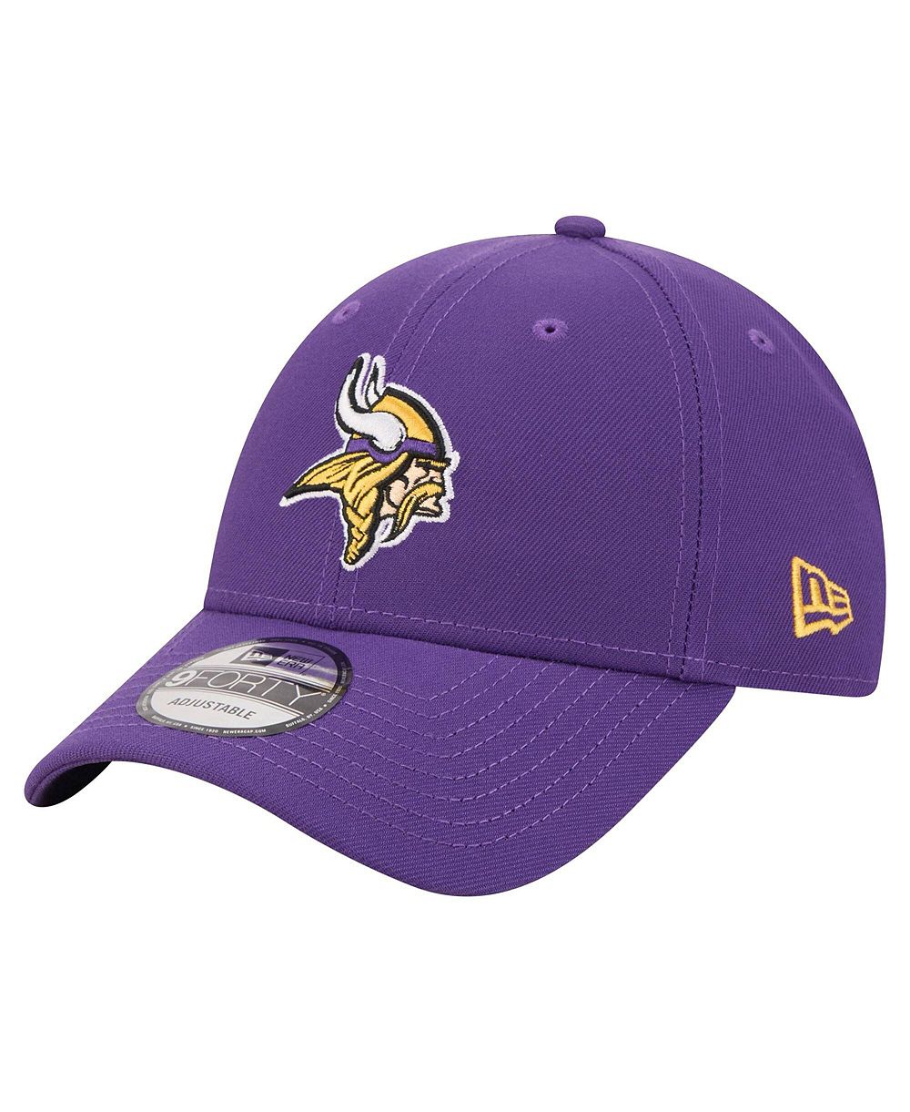 Мужская кепка New Era Purple Minnesota Vikings Core Team 9FORTY Adjustable Hat