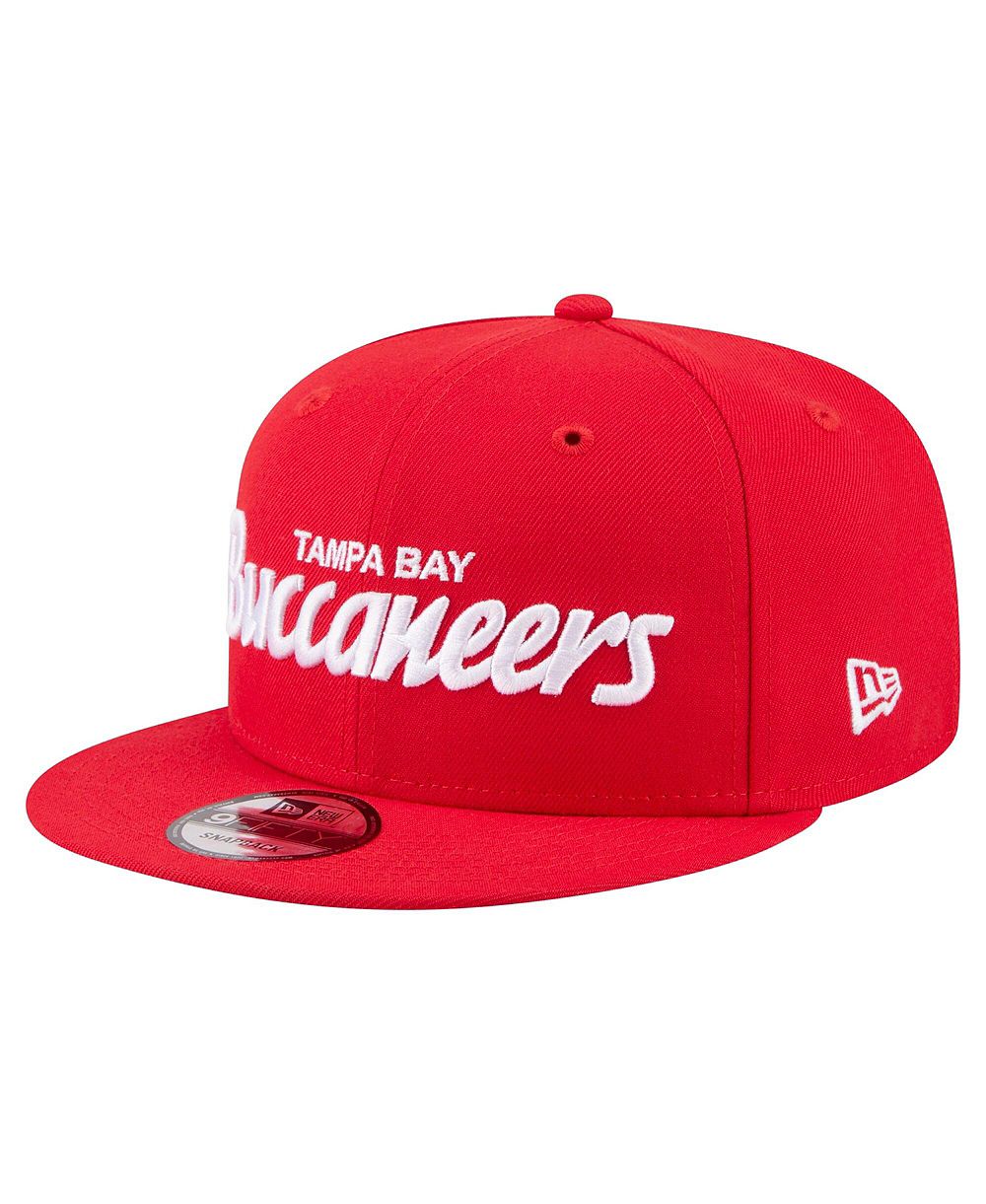 Мужская кепка New Era Red Tampa Bay Buccaneers Core Team Script 9FIFTY Snapback