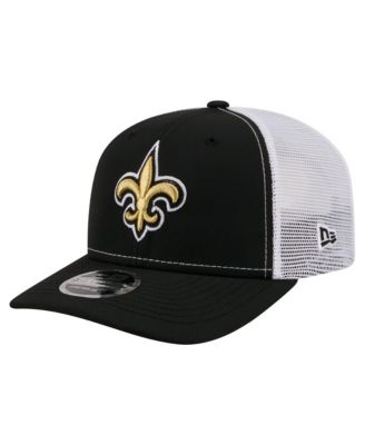 New Era Men's Black New Orleans Saints 9SEVENTY Trucker Adjustable Hat