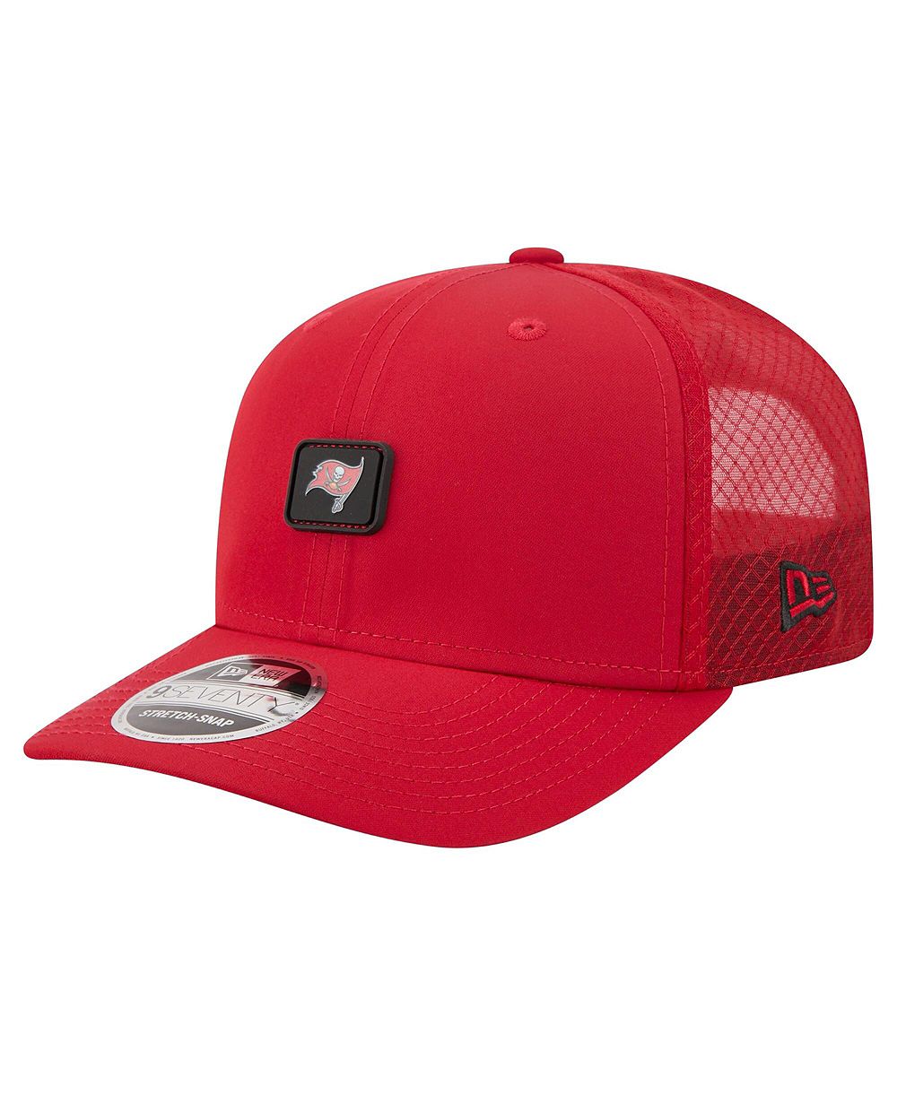 Мужская кепка New Era Red Tampa Bay Buccaneers Micro Badge 9SEVENTY Adjustable