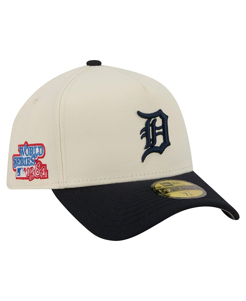 New Era Мужская кепка Detroit Tigers Chrome A-Frame 59FORTY Fitted цвет Cream