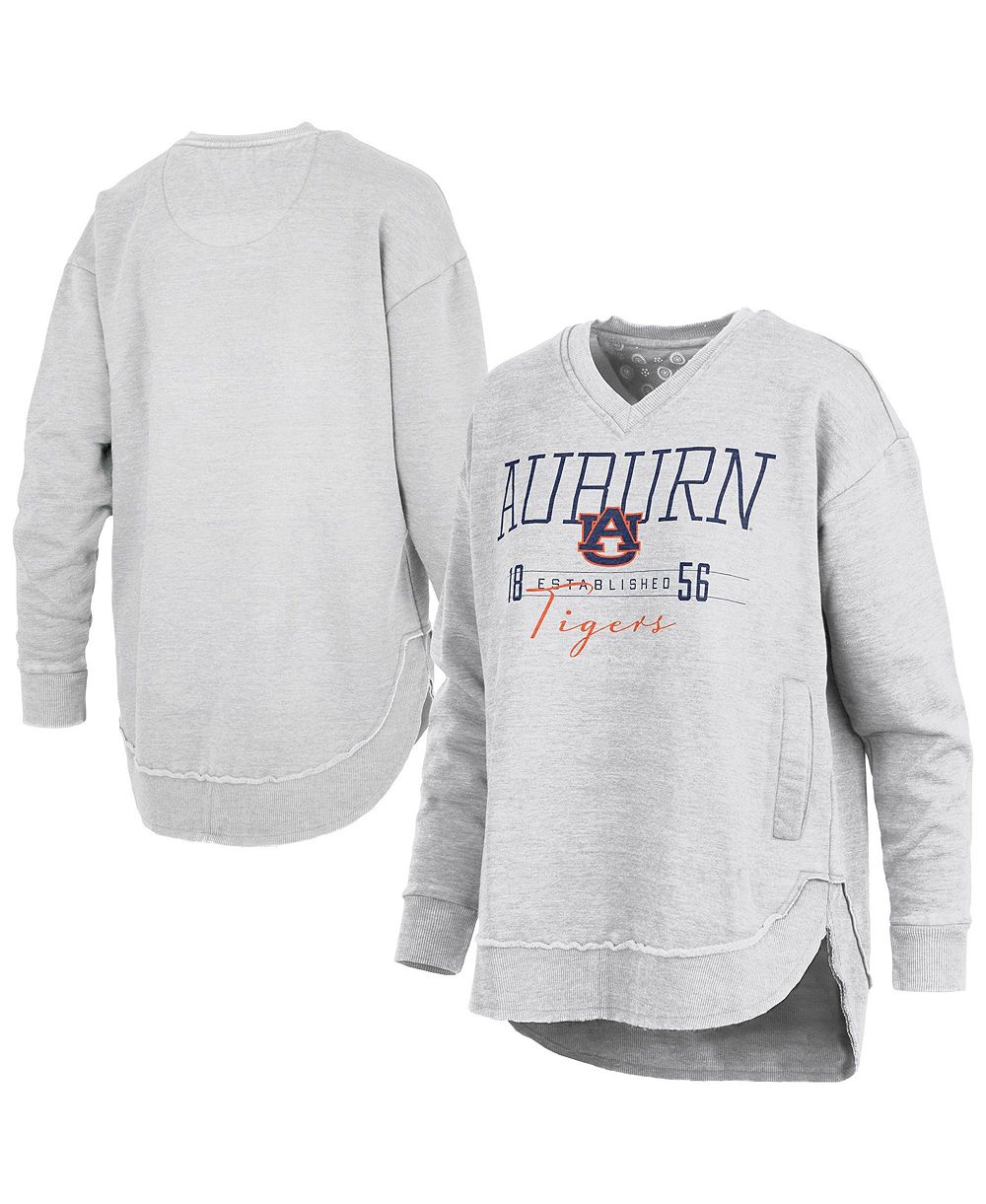 Pressbox Женский свитшот Auburn Tigers Marcus East Hall Poncho V-Neck с графическим принтом