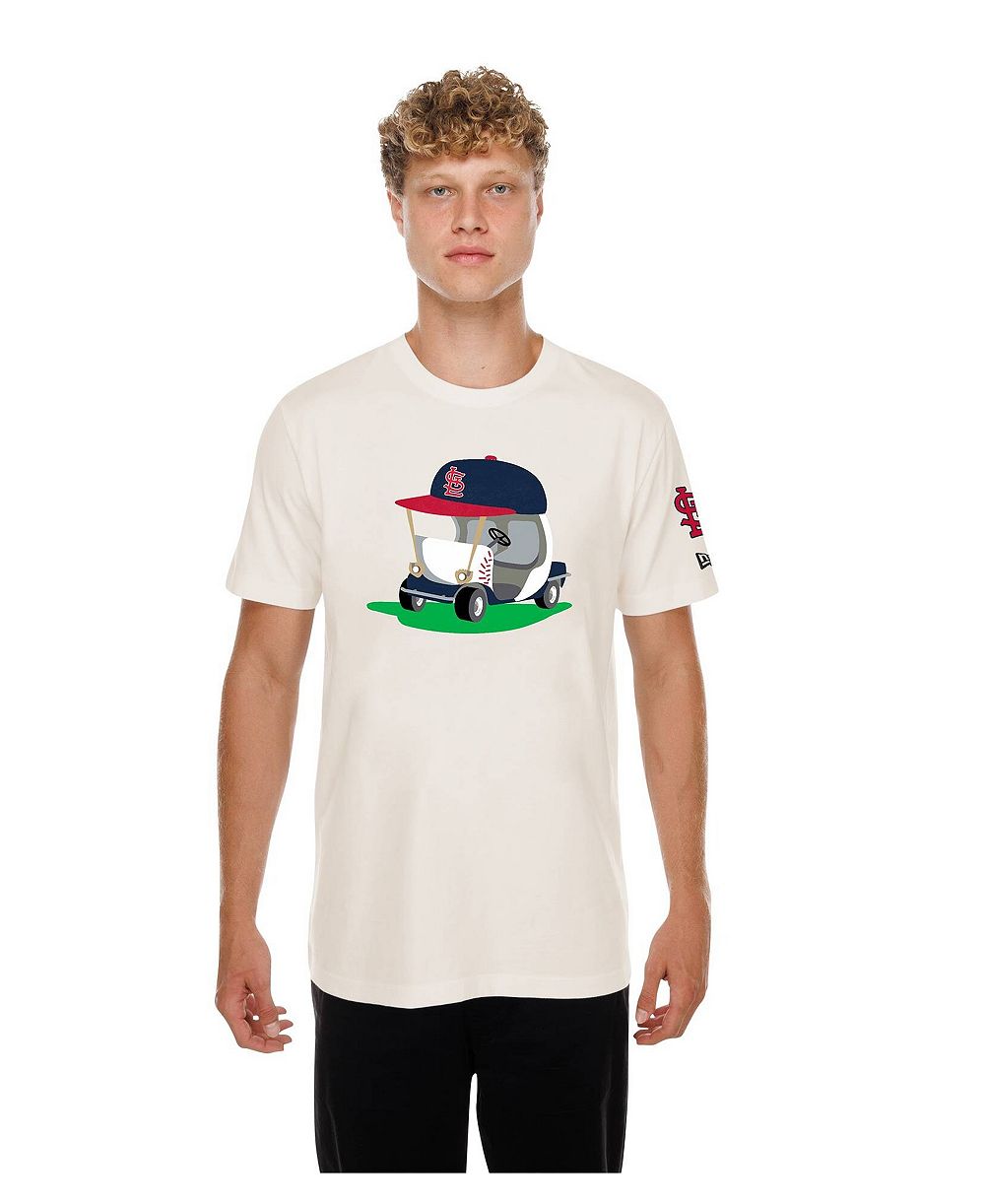 New Era Men's Natural St. Louis Cardinals Golf Mascot T-Shirt