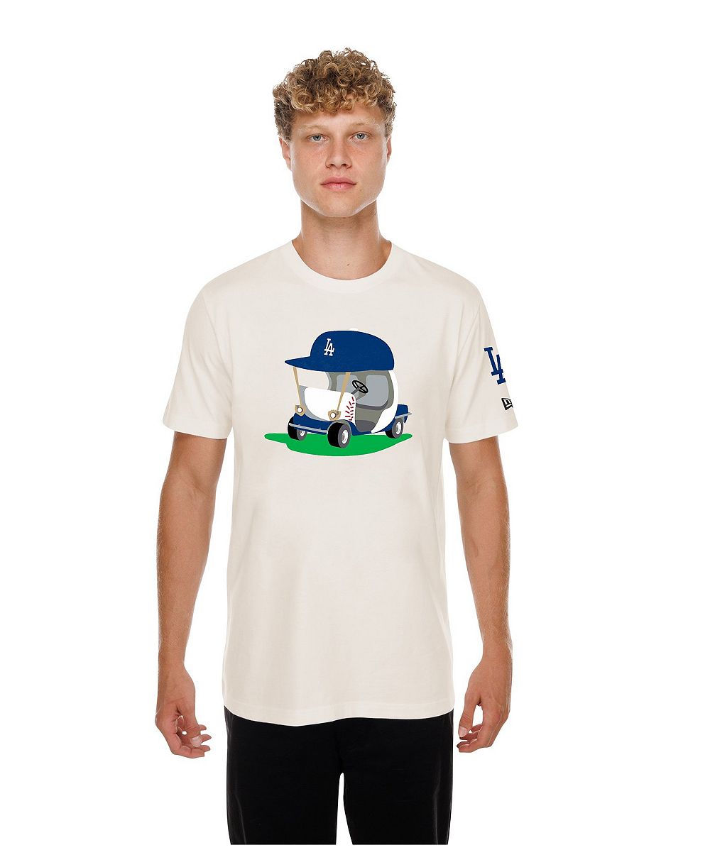 New Era Мужская футболка Natural Los Angeles Dodgers Golf Mascot