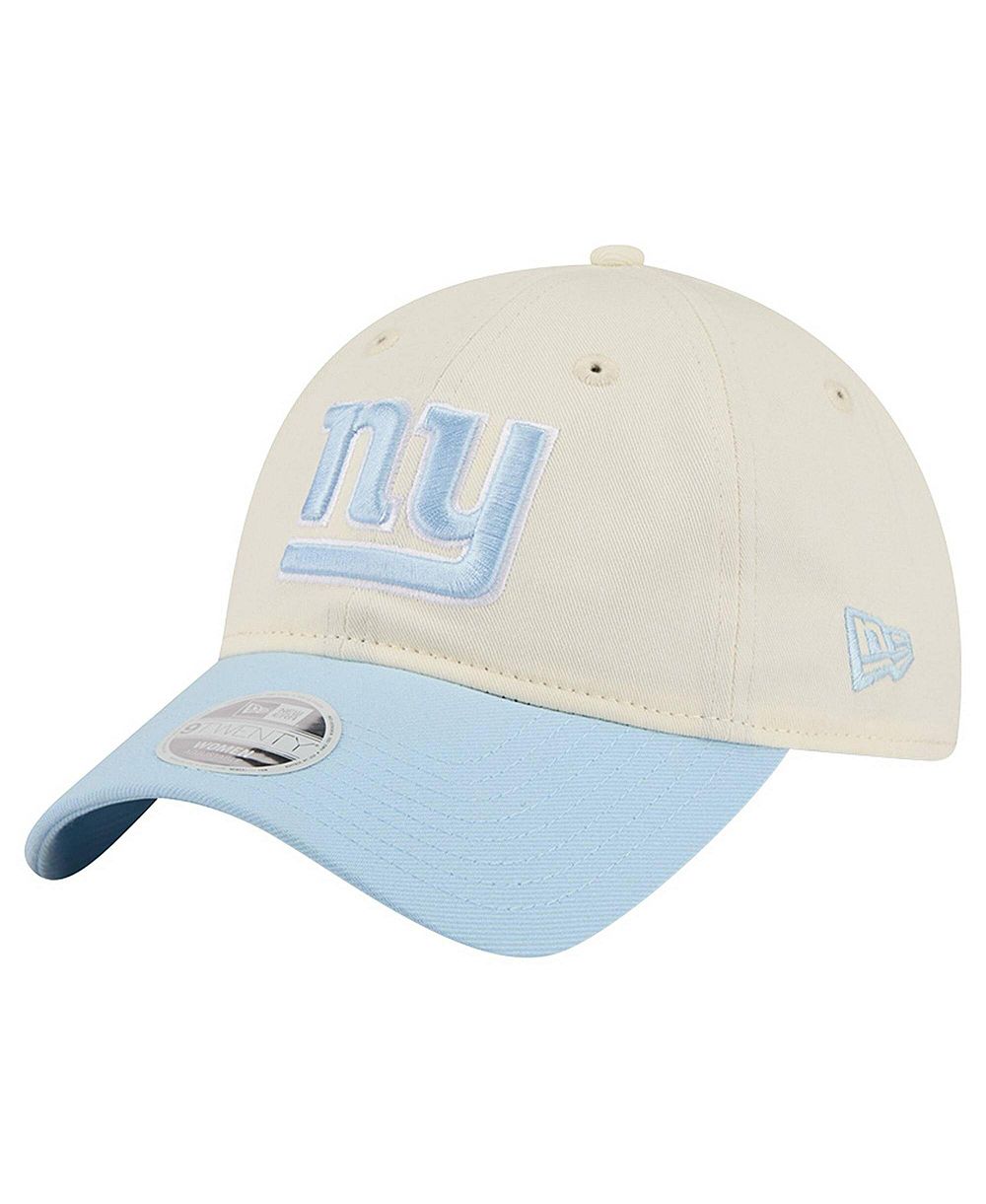 Женская регулируемая кепка New Era Cream/Coastal Blue New York Giants 9TWENTY