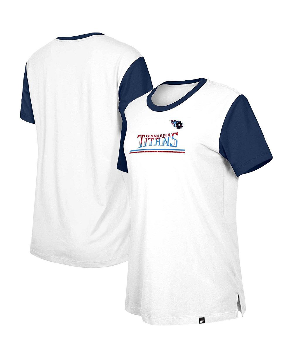 New Era Женская футболка Navy Philadelphia Phillies Third Down Color Block Side Splits
