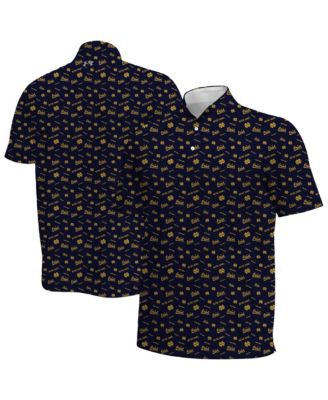 Under Armour Мужская рубашка поло Under Armour Navy Notre Dame Fighting Irish Gameday Armourfuse