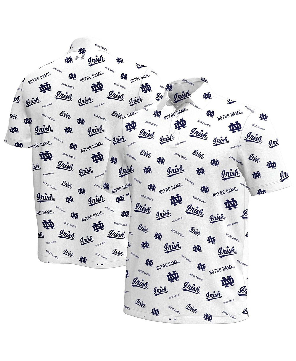 Мужская рубашка polo Under Armour Notre Dame Fighting Irish Gameday Armourfuse