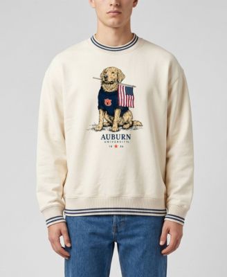 Uscape Apparel Men's and Women's Cream Auburn Tigers Americana Good Boy Ribbed Premium Sweatshirt