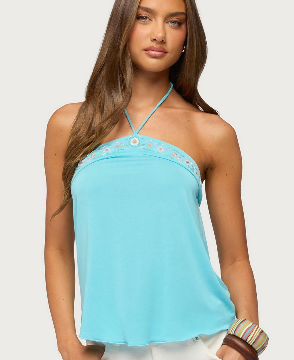 Edikted Женский топ Thayer Beaded-Halter