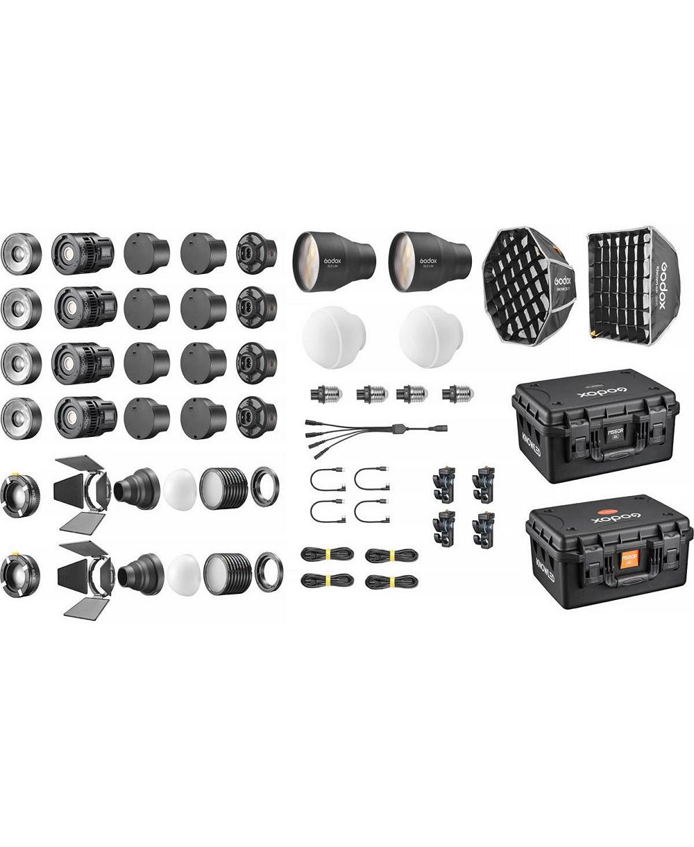 Godox Knowled MS60Bi Bi-Color 4-Light LED Light Kit USB-C Power