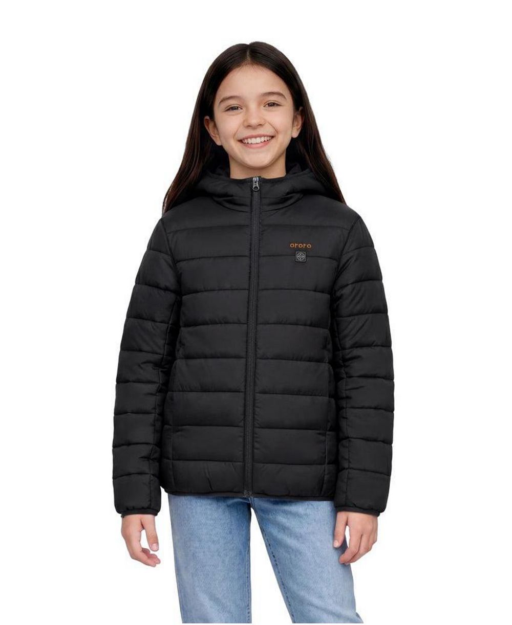 ororo Kids' S- XL 4-Zone Heated Lightweight Puffer Jacket