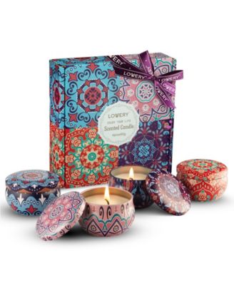 Lovery подарочный набор дорожных свечей, 4 шт - Coconut, Vanilla, Lavender, Citrus