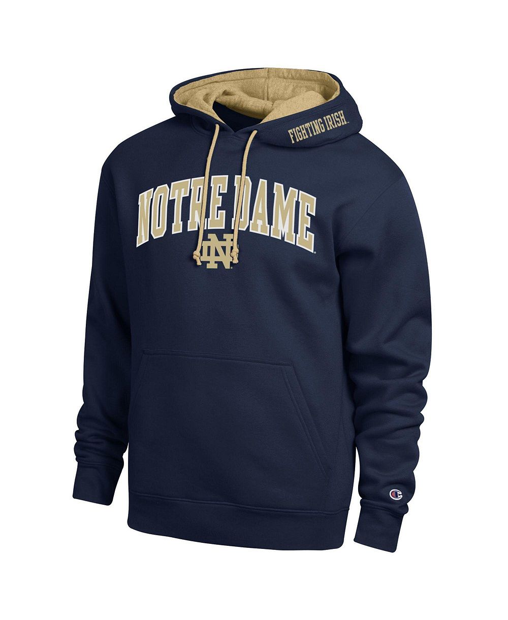 Champion Men's Navy Notre Dame Fighting Irish Arch Tackle Twill Hoodie