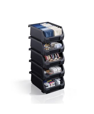 Sorbus Small Open Front Stackable Clothing Storage Bin – Closet and Wardrobe Organizer