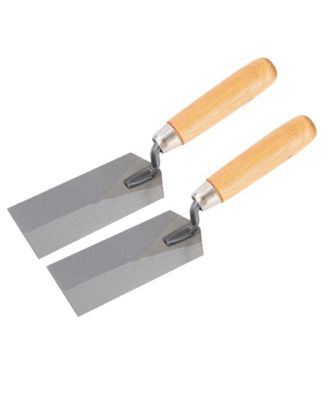 XDOVET Steel Masonry Margin Trowel Wooden Handle Bricklaying Concrete Tool