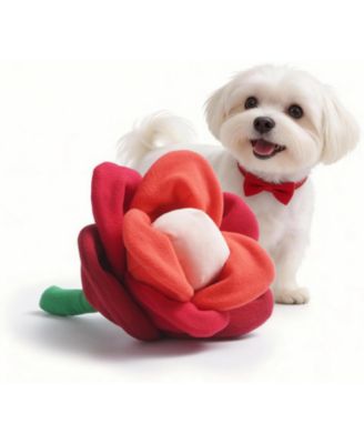Игрушка для собак Nocciola Rose Blossom, пищалка и шуршащий цветок с отрывающимися лепестками