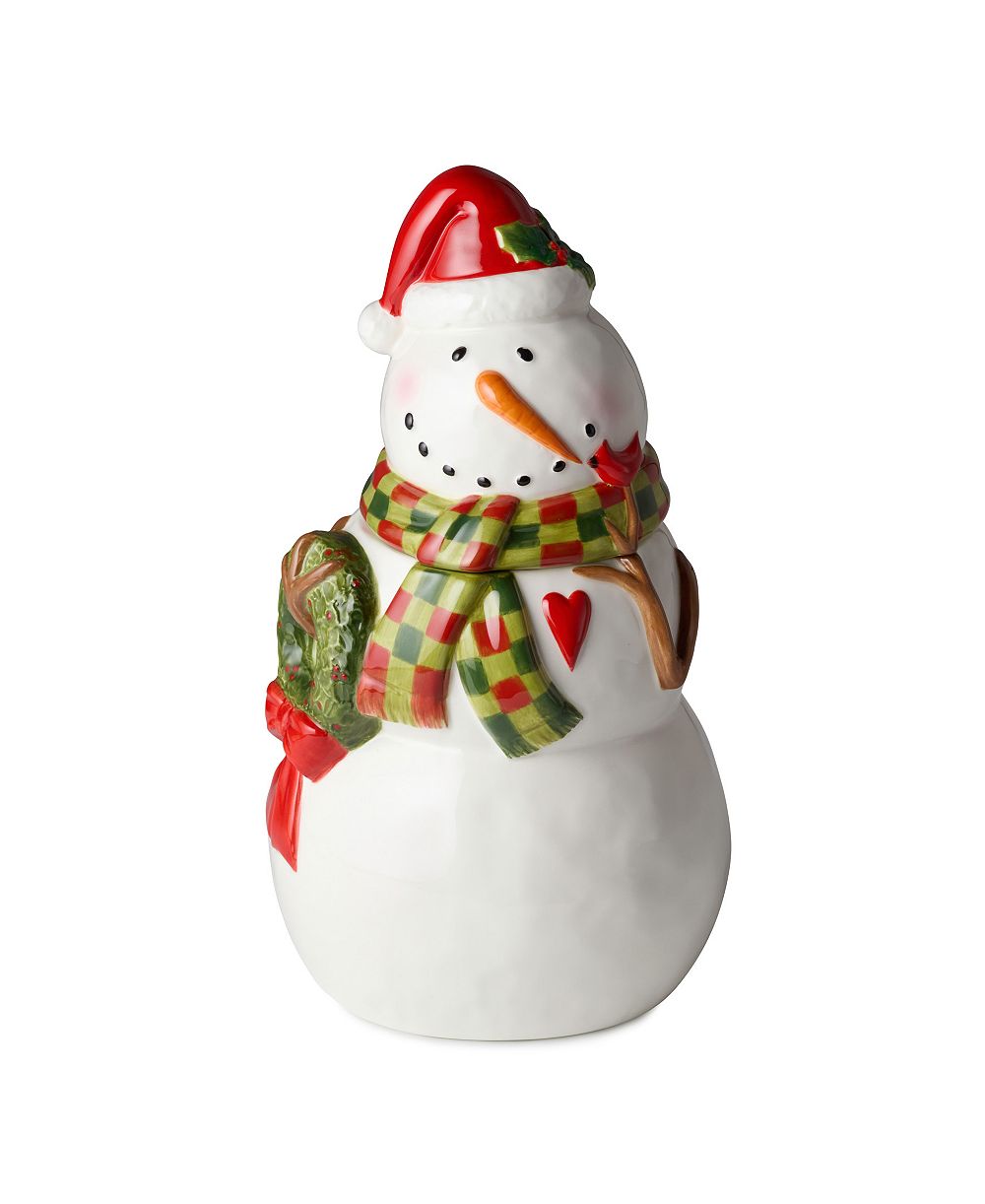Банка для печенья Certified International Snowman Delight 3-D
