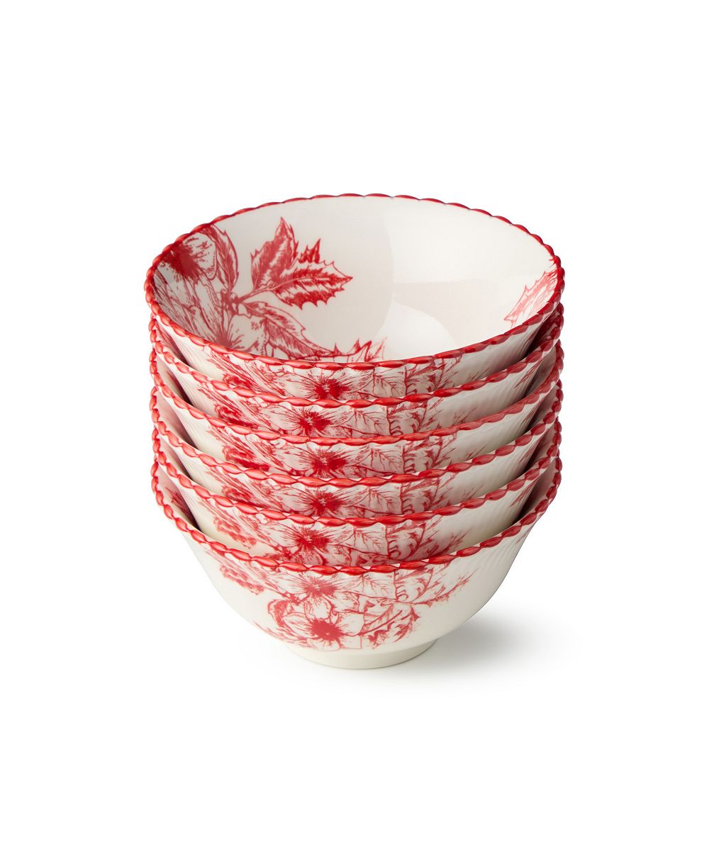 Набор мисок Certified International Crimson Noel All-Purpose, 6 шт