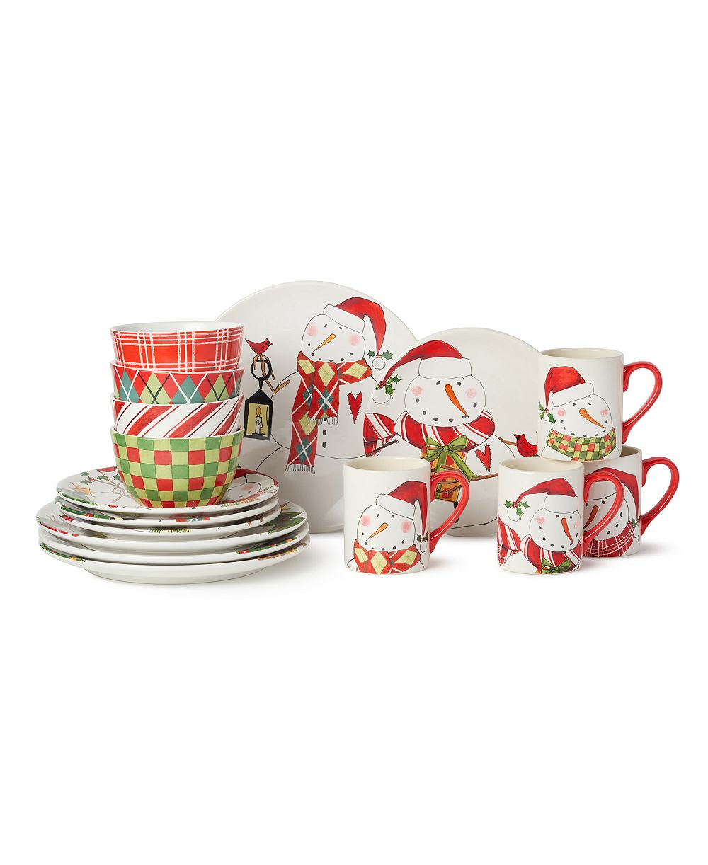 Набор столовых приборов Certified International Snowman Delight 16-Piece