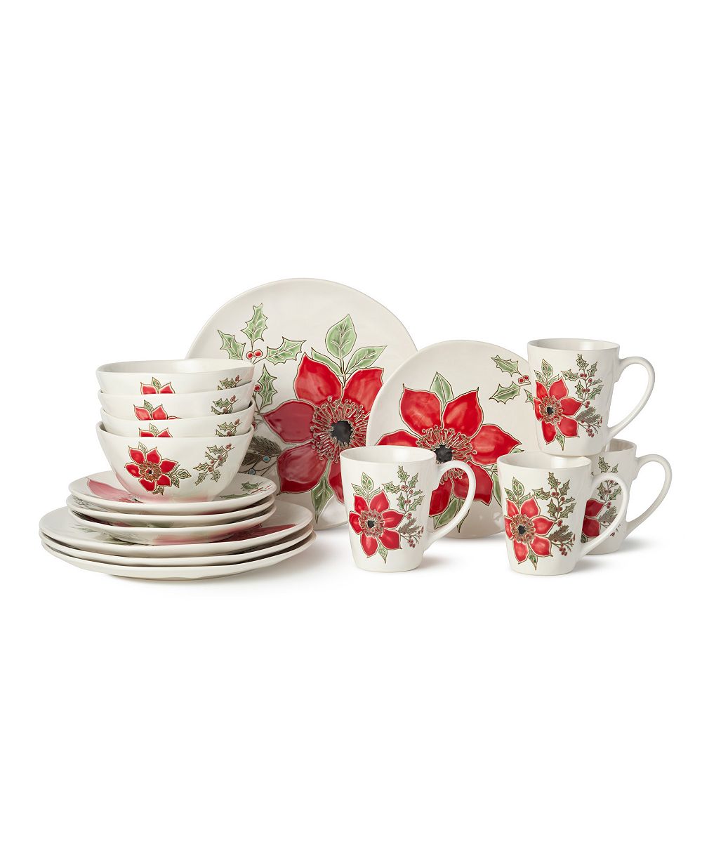 Certified International Набор столовой Festive Blooms, 16 предметов