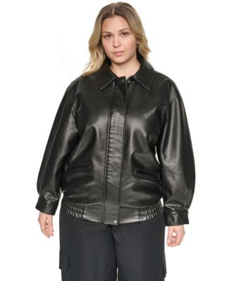 Куртка-бомбер Levi's Plus Size Relaxed-Fit из искусственной кожи
