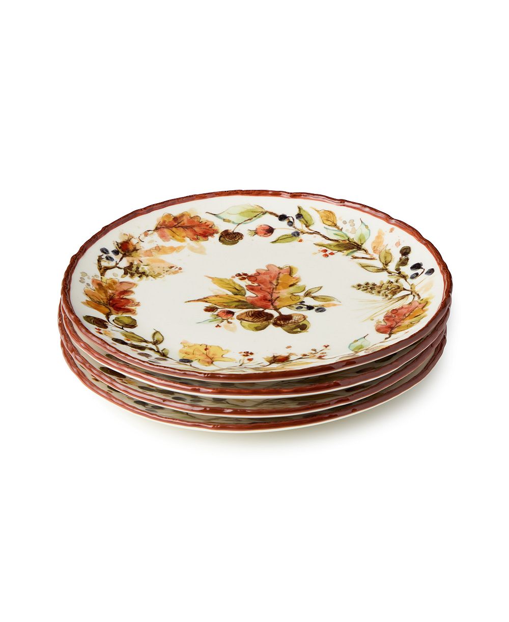 Набор тарелок для салата Certified International Autumn Meadows, Set of 4