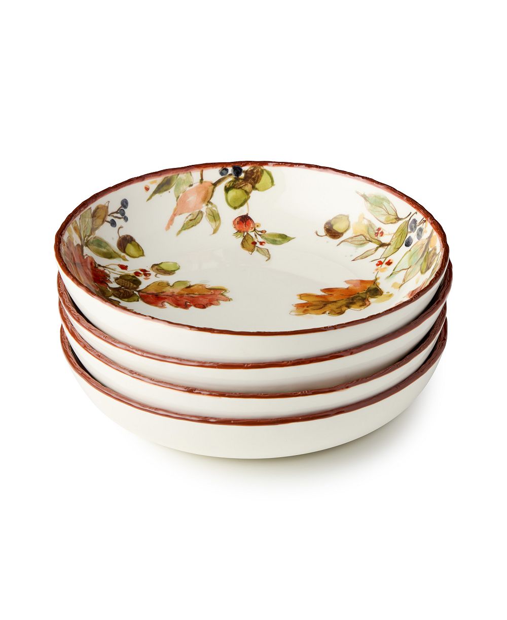 Certified International миски для супа Autumn Meadows, набор из 4 шт.