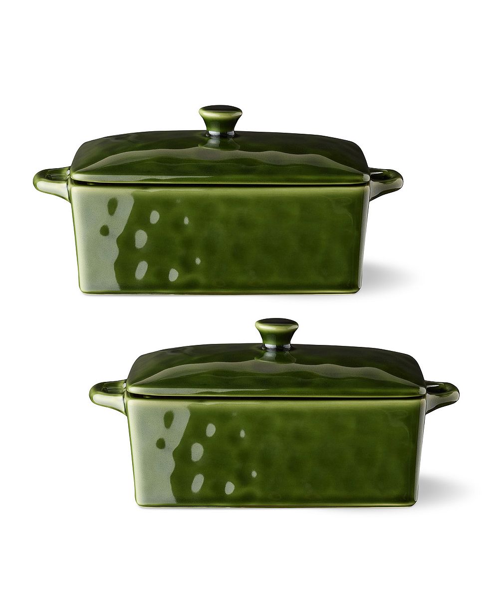 Certified International Verde Rectangular Mini Bakers, Set of 2