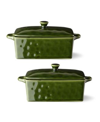 Certified International Verde Rectangular Mini Bakers, Set of 2