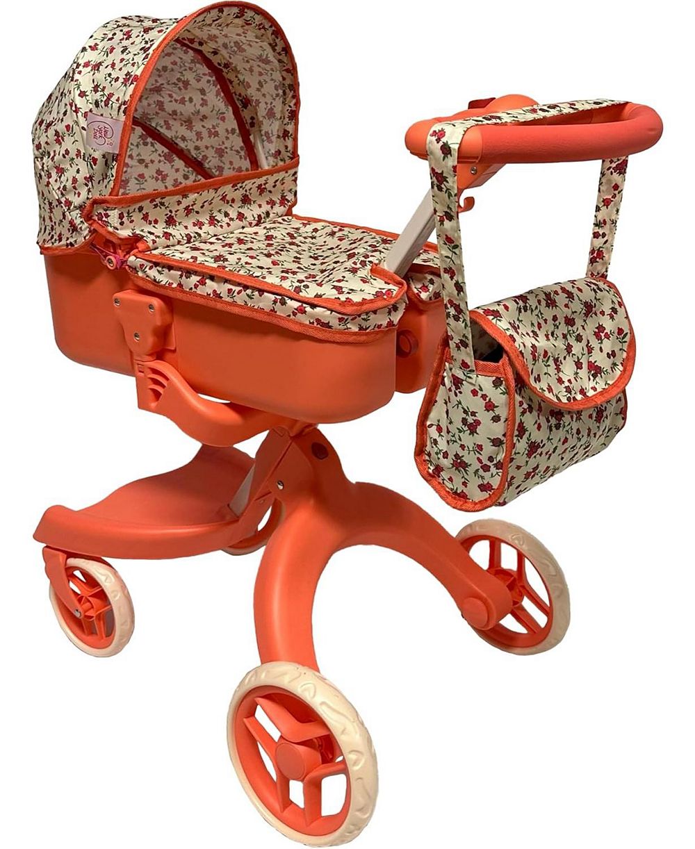 The New York Doll Collection Роскошная детская коляска с подходящей сумкой для подгузников