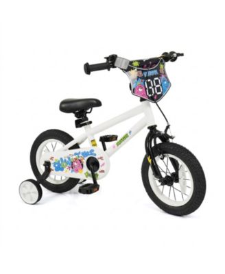 HONGGE 12-Inch Kids Bike with Coaster Brake and Training Wheels, 110 lbs. Capacity, Ages 3-4