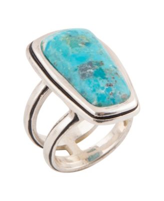 Кольцо Barse Art Blue Turquoise and Silver Statement