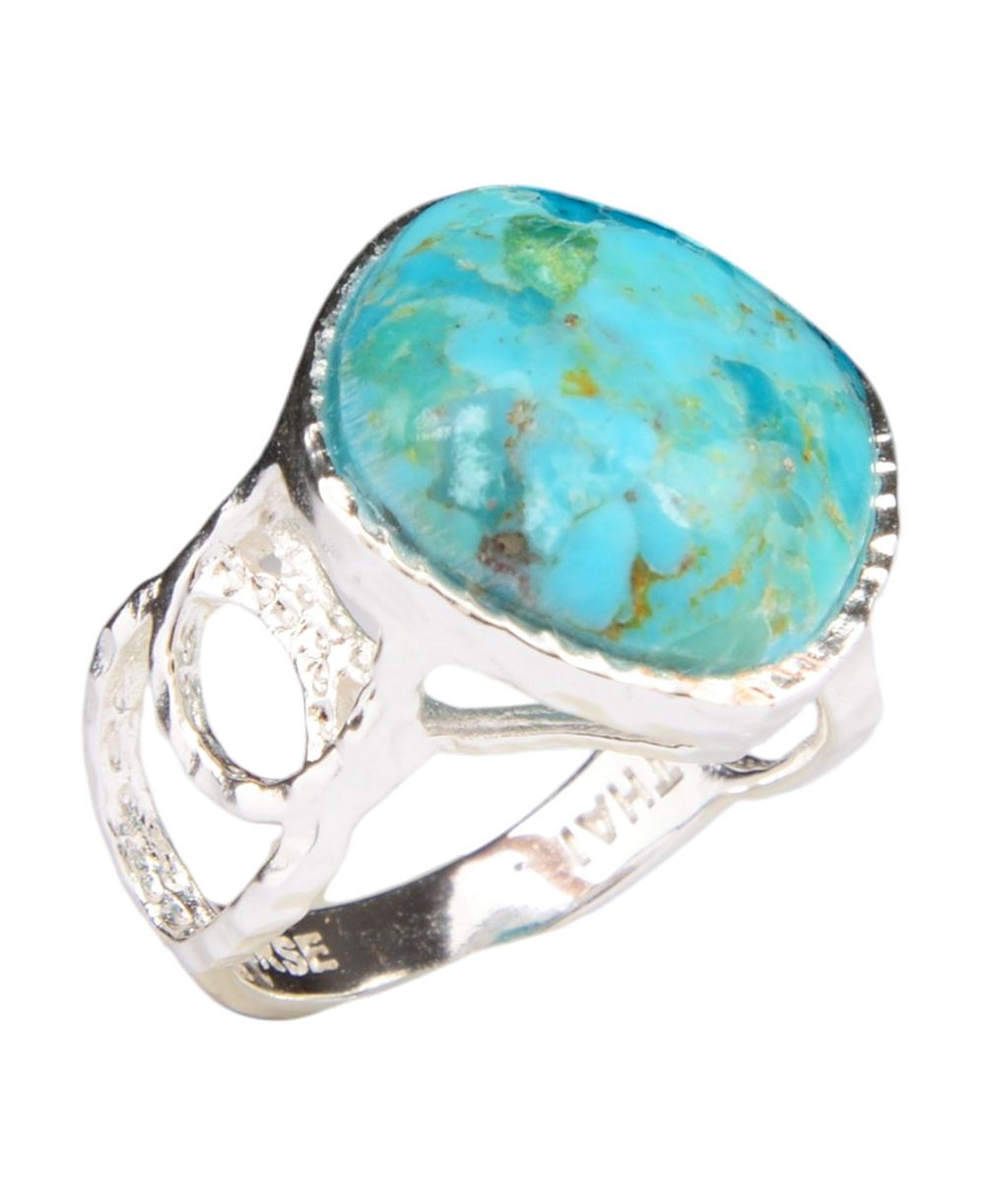 Кольцо Barse Hypnosis Blue Turquoise and Silver