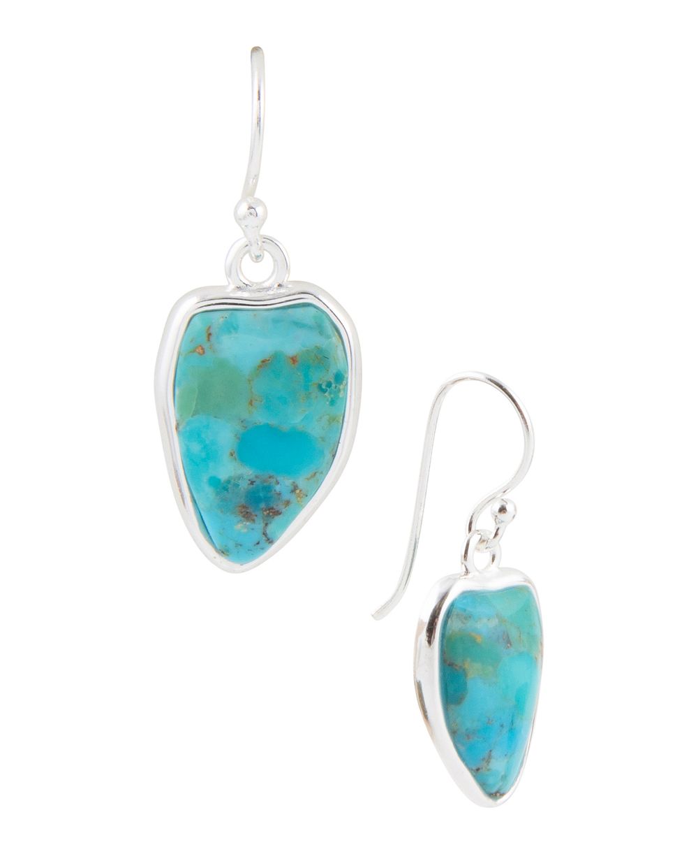 Серьги Barse Blue Turquoise and Silver Drop
