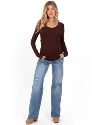 Женские широкие джинсы Pinkblush Blue Vintage Wash